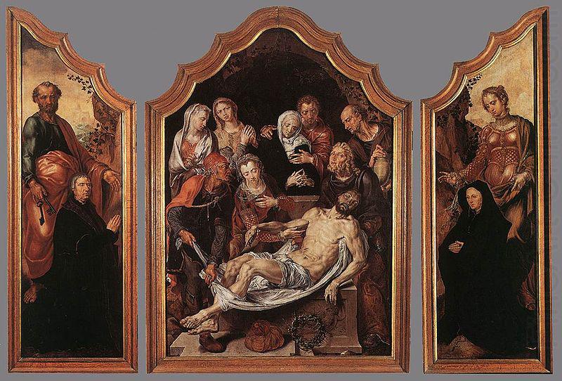 Triptych of the Entombment, Maarten van Heemskerck